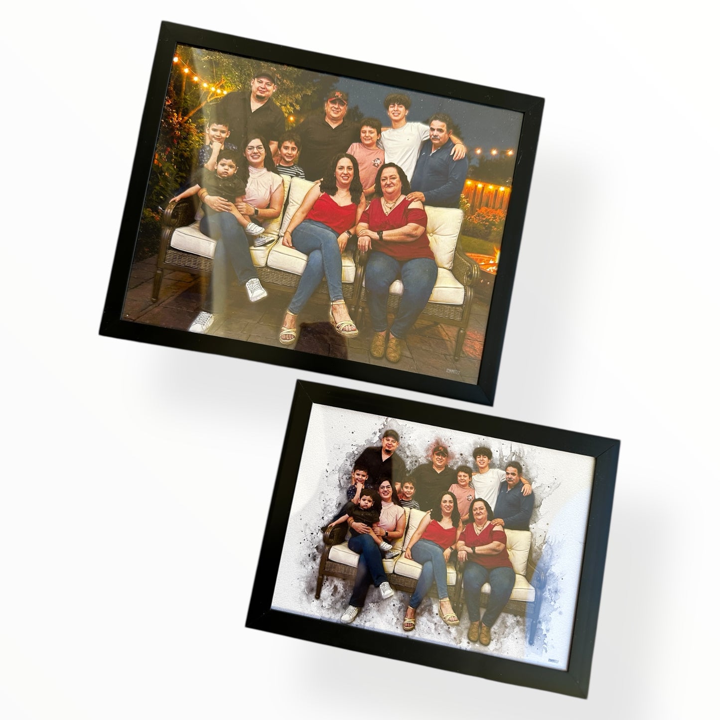 Ilustración Personalizada Clásica Con Marco Incluido | 8x10 (Con Marco 5x7 de Regalo)