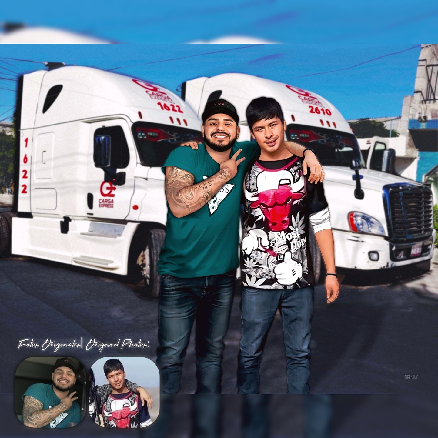 Inkartly | Ilustración Personalizada Personas (Envío Digital)