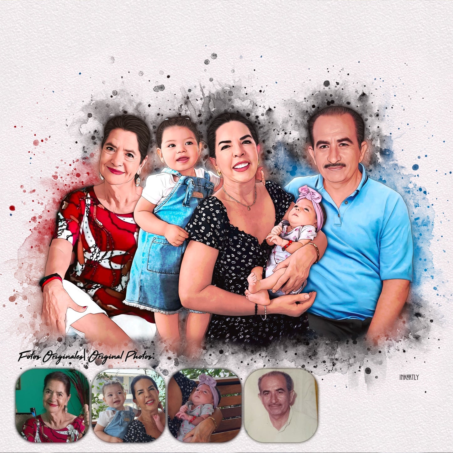 Inkartly | Ilustración Personalizada Personas (Envío Digital)