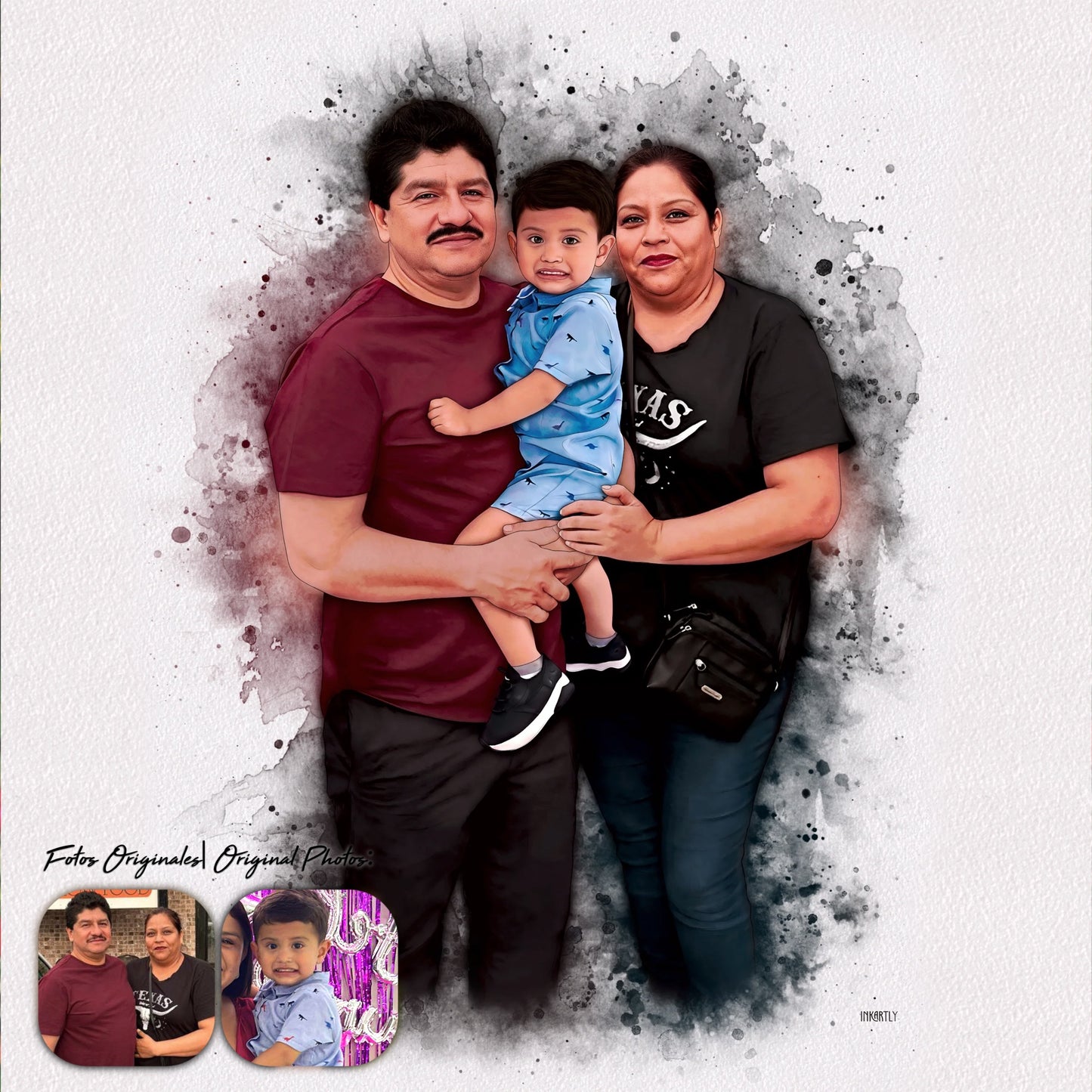 Inkartly | Ilustración Personalizada Personas (Envío Digital)