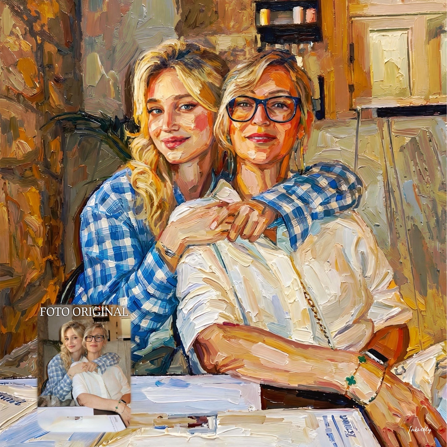 Promo 2x1: Cuadros Estilo Pintura (8x10") | Personalizados