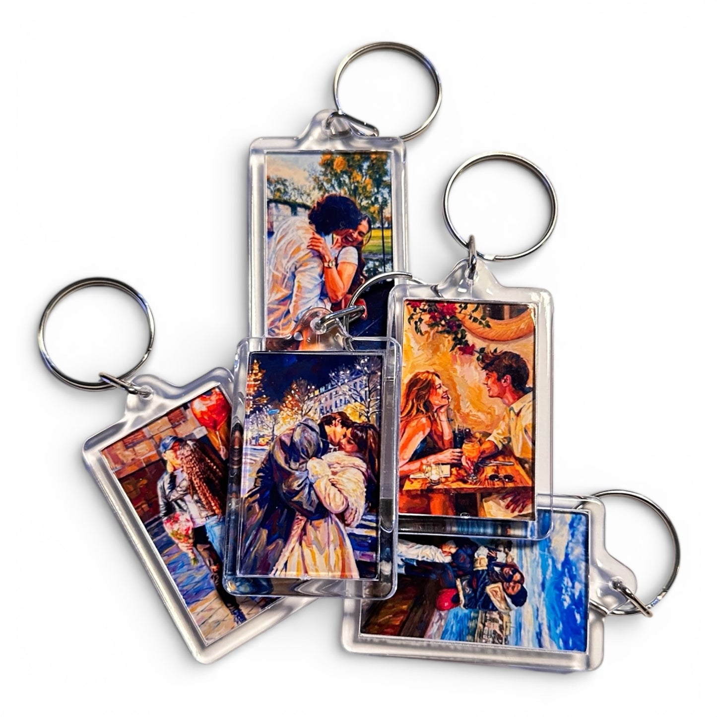 Llavero de Acrílico Personalizado con Tu Foto(s) Favorita (Doble Cara)